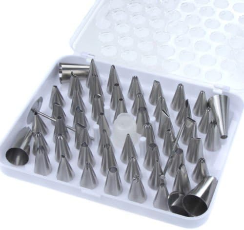 52x Icing Piping Sugarcraft Nozzles Pastry Cupcake Cake Decorating Tips DIY Tool