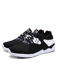 Shoes: WalkWalk8 Y-8 Men Ruber Screen Cloth Breathable Summer Running Shoes(7 US,Black)