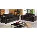 Two and Three Seater Brown Modern Leather & Leatherette Sofa Suite