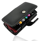 PDair Leather Case for Nokia 500 - Book Type (Black)