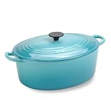 Le Creuset Enameled Cast-Iron 6-3/4-Quart Oval French Oven, Caribbean
