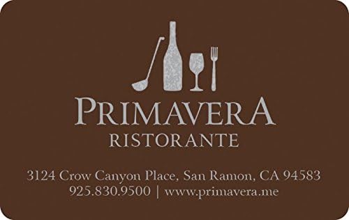 Primavera Ristorante Gift Cards - E-mail Delivery