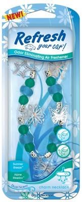 American Covers 09320 Car Air Freshener, Charm Necklace With Summer Breeze/Alpine Meadow Scents - Quantity 4