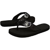 Minnesota Timberwolves Ladies Black Sequin Strap Flip Flops (9/10)