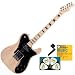 Limited Edition 60th Anniversary Telebration Series Fender '75 Telecaster, Natural, Maple Fingerboard, with Free Accessory Gift Pack including Moore Brothers Music PikCard, Strings, and Peg Winder, in a 4 item Bundle