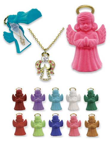 Click here to buy Guiding Angel Crystal Birthsone Pendant w Figural Gift Box!.
