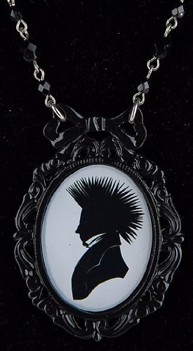 Classic Hardware Edwardian Punk Silhouettes Retrolite Necklace