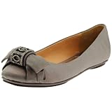 Badgley Mischka Womens Burke Bow Flat