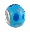Pandora Style Charm Bead (Z162) Murano Style / Lampwork Glass (14mm x 10mm) (fits Troll too)