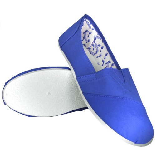 Soul Star Canvas Pumps/PlimSoles Espadrilles Trainers Mens Size 9 - Royal