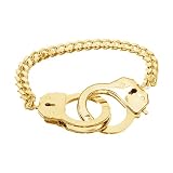 Caine's Handcuff Bracelet - Gold Tone