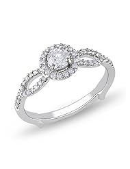 14k White Gold Accent Diamond Fashion Ring (0.50 Cttw, G-H, I1-I2 Clarity)