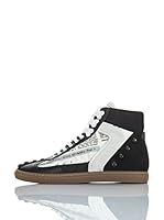 Galliano Zapatillas abotinadas (Negro / Blanco)