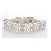 Stock Show 1Pc Dog Cat Cute Fashion PU Leather Pearl Collar with Crystal Rhinestone Diamond Decor Pet Adjustable Neck Strap Accessary for Wedding Birthday Party, White, S