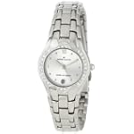 AK Anne Klein Women's 10-6927SVSV Swarovski Crystal Accented Silver-Tone Watch