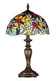 IMAGE OF Dale Tiffany TT101102 Hargreaves Table Lamp, Fieldstone and Art Glass Shade