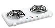 Toastess THP-433 Electric Double-Coil Cooking Range, White