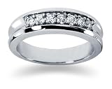 0.49 ctw. Men's Round Diamond Wedding Band in Platinum