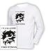 Langarm T-Shirt mit Druck TISCHTENNIS (Farbe weiss) (Größe L)