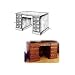 Roll Top Desk (Lower Portion) Plan (Woodworking Project Paper Plan)