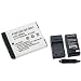 eForCity Compatible with Sony Cyber-shot DSC-T200 T77 NP-BD1 Battery+Charger