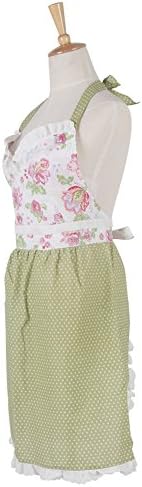 Rosetic Cotton Fashion Waterpro of Strap Style Rose Print Aprons