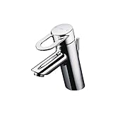 TOTO 洗面所用 台付シングルレバー混合栓(1穴・ワンプッシュ式) ニューウェーブシリーズ TLNW31BEF