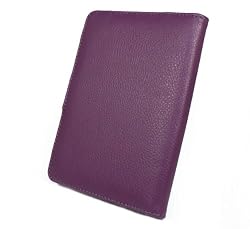 Purple Violet PU Leather Folio Book Style Case for Latest Generation Amazon Kindle 4 Wi-Fi 6" E Ink Display