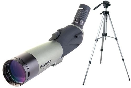Celestron Ultima 80 Angled Spotting Scope Package - Scope 52250 with Tripod 93606