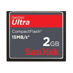 SanDisk Compact Flash ULTRA Speicherkarte 2 GB (original Handelsverpackung)