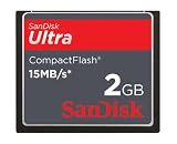 Sandisk 2GB Ultra 15MBS Compact Flash CF Card - Retail Pack