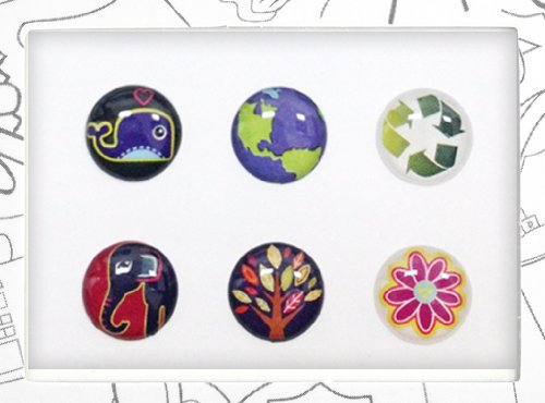 Bubble Buttons The ORIGINAL Home Button Sticker Ecology Pack of 6  iPad iPhone iPodB00C2DJ3WE