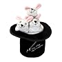 Kyjen Magic Hat with Rabbits Puzzle Plush Interactive Dog Toy