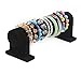 Elife Black Velvet 1 Tier Detachable T-Bar Jewelry Bracelet Rack Organizer Display Stand Holder