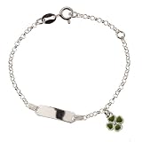 ZEEme For Kids - Kinderarmband 13cm + 2cm Verl�ngerungskette 925/- Sterling Silber Gl�ckskleeblatt 209260261