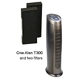 Alen T300 HEPA Air Purifier, with T300 Replacement 2-pack HEPA Air Filters