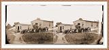 Civil War Photo (S): Washington District of Columbia (vicinity). Group of patients in front of ward B. H