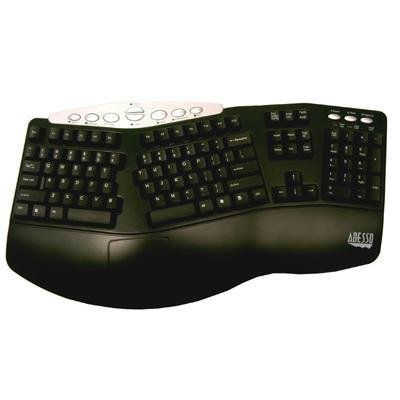105-KEY USB Tru-form Media Keyb Black Ergo Hot Keys
