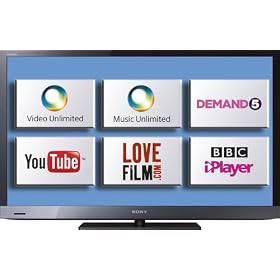 Sony KDL32EX523BU 32-inch Widescreen Full HD 1080p Edge LED Internet TV with Freeview HD