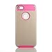 iPhone SE Case, Lumsing Hard&Soft Impact Hybrid Combo Armor Resistance Case Rubberized Silicone Cover For Apple iPhone SE 5SE 5S 5 Case