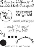 My Sentiments Exactly Clear Stamp M, Back Of Cards Set