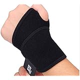 Yosoo Sport Better Bodies Wrist Support Sleeve Brace Wraps Straps Bundle Heavy Duty Carpal Carpel Tunnel Compression Cushion Band Athletic Desktop Desk Fitness - For Bowling Bodybuilding Tennis Biking Lifting Gymnastics Gym Volleyball Weightlifting