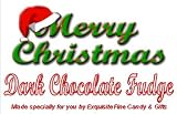 Merry Christmas Hat Dark Chocolate Fudge