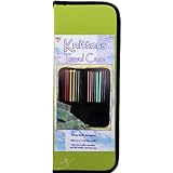 Knitters Travel Case Holds up to 15 Knitting Needles Zippered Case, Colors May Vary