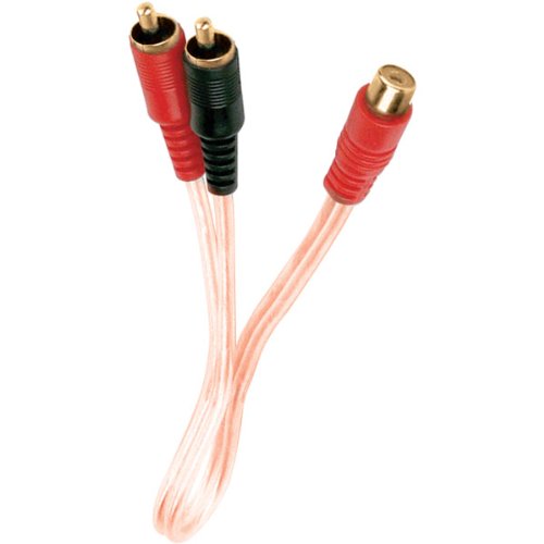 Raptor ISRCA-Y2 0.5-Feet (0.15m) RCA Cable with 1 Male /2 Female Y-SG Adaptor
