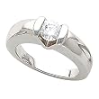 14K White Gold Diamond Solitaire Engagement Ring - 0.50 Ct.