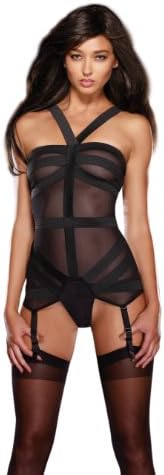 Dreamgirl Women's Futuristic Fantasy Bandage Style Teddy