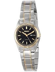 Seiko Womens SUT110 Analog Display Japanese Quartz Two Tone Watch