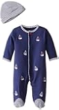 Little Me Little Me Baby Boys' Sailboats Footie and Hat