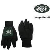 New York Jets Color Block Green Grip Work Glove w/ Black Fingers